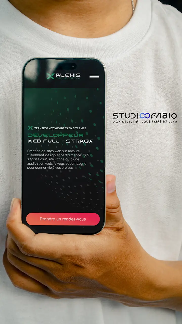 Création logo, cartes de visite et site vitrine pour un indépendant.